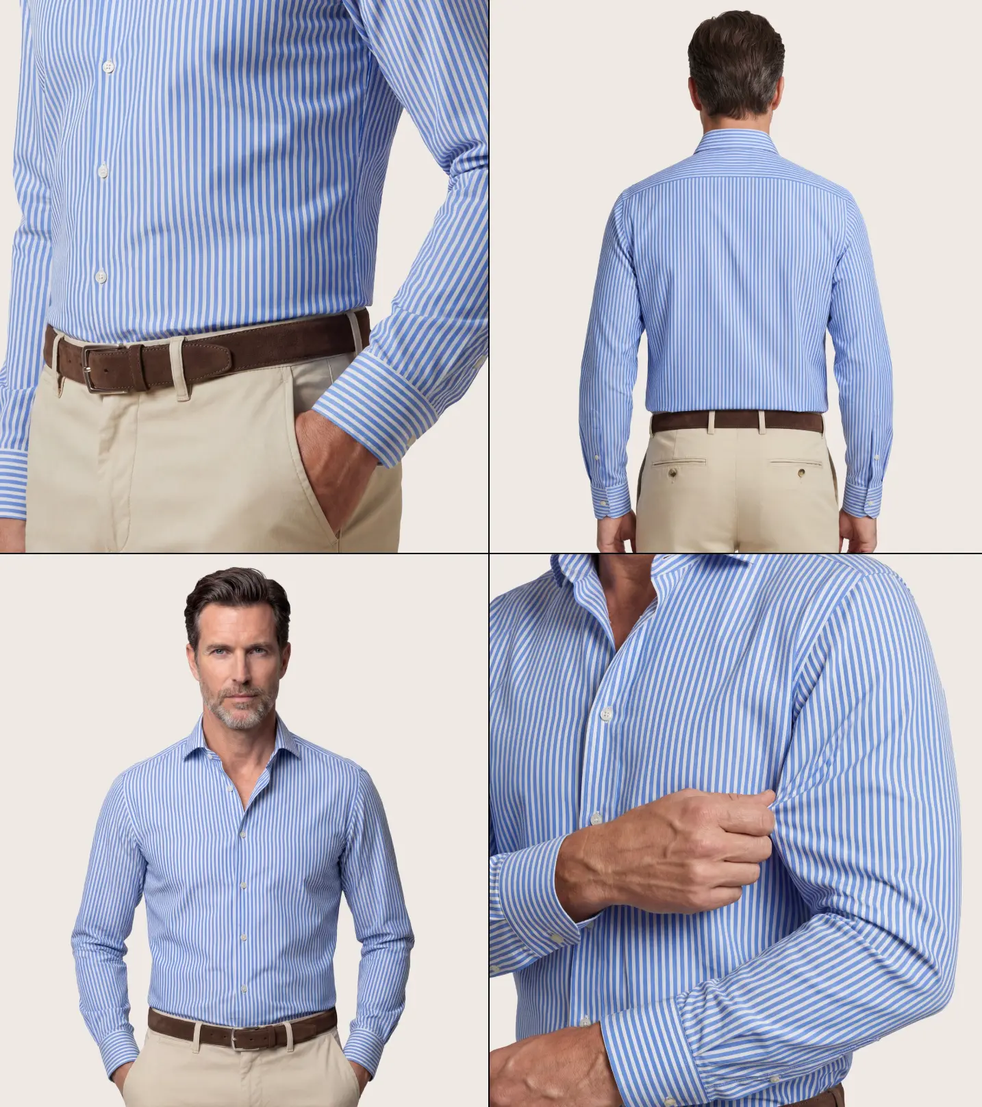 Camicia a righe Camicissima, viste multiple